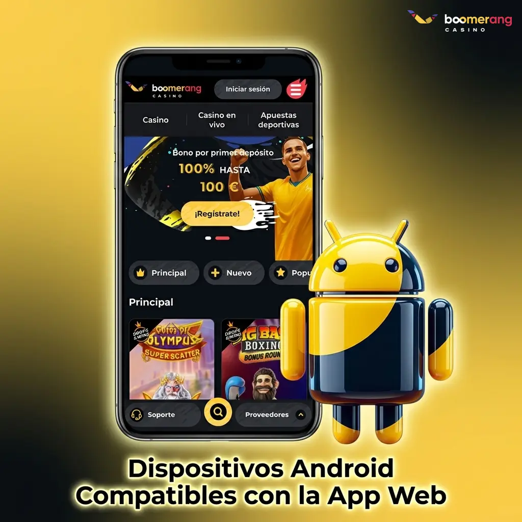 Dispositivos Android compatibles con la PWA de Boomerang Casino: Samsung, Google Pixel, Xiaomi, OnePlus y más
