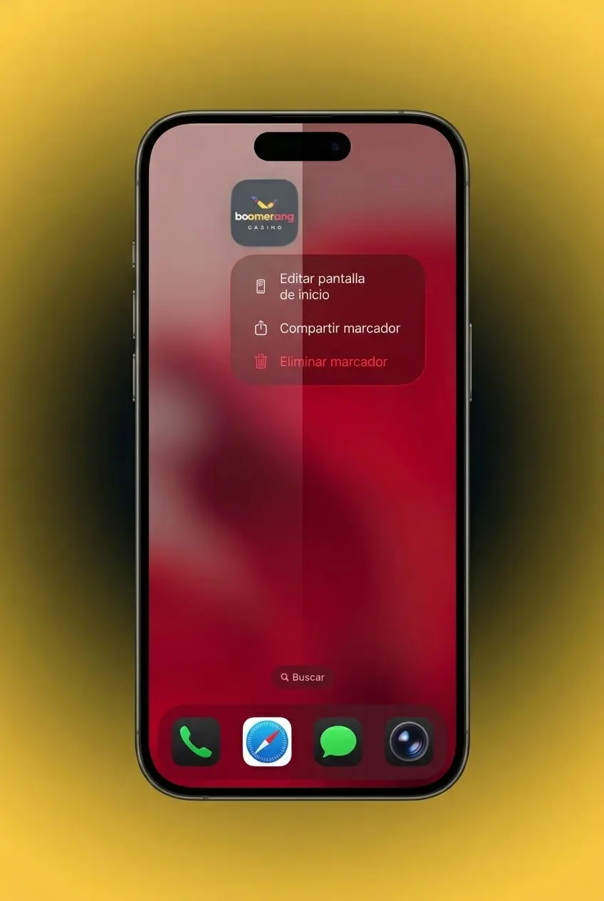 Guía para instalar Boomerang Casino como PWA en iPhone e iPad desde Safari en 4 pasos