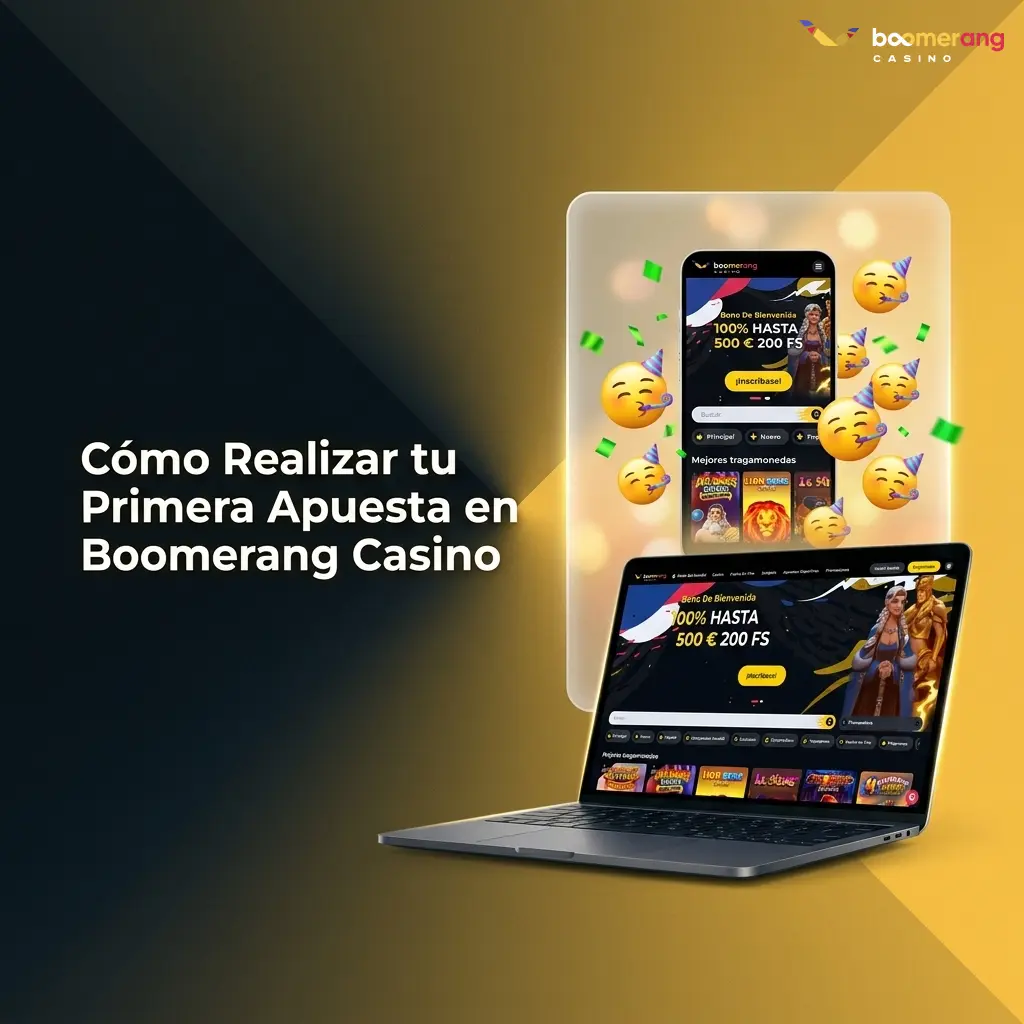 Pasos para realizar la primera apuesta en Boomerang Casino desde el registro hasta la confirmación