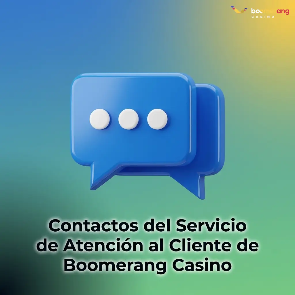 Canales de contacto del servicio de atención al cliente de Boomerang Casino: chat en vivo, email y Telegram