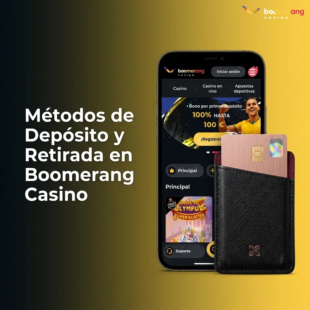 Métodos de depósito y retirada en Boomerang Casino: tarjetas, criptomonedas y carteras electrónicas