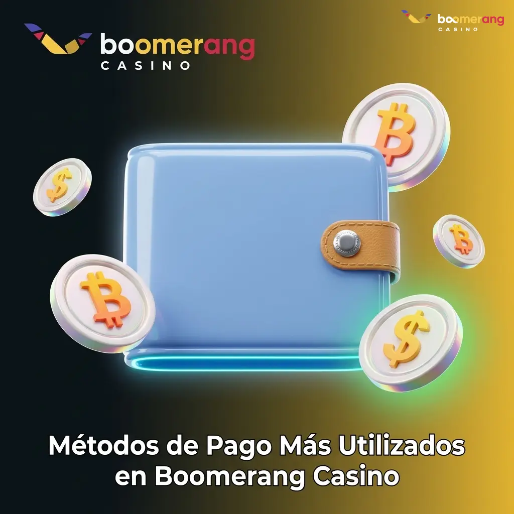 Métodos de pago en Boomerang Casino España: tarjetas, monederos electrónicos y criptomonedas disponibles