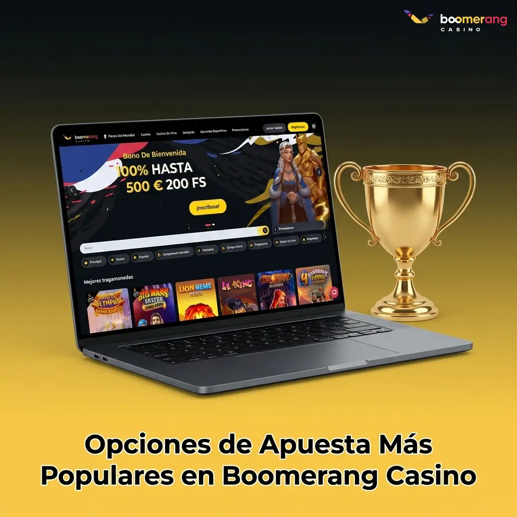 Opciones de apuesta en Boomerang Casino: prematch, en vivo y Multi Live para apostantes casuales y habituales