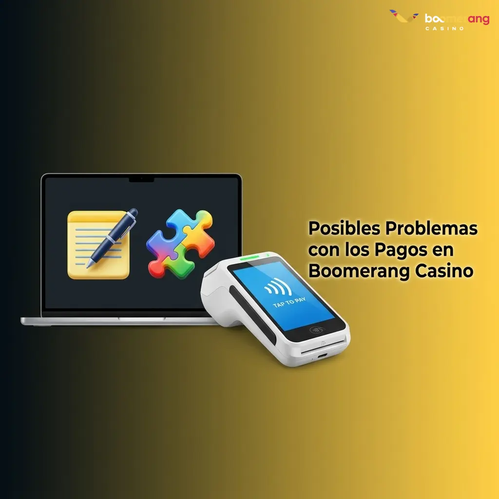 Jugador resolviendo problemas de pagos en Boomerang Casino España con depósitos y retiros en pantalla