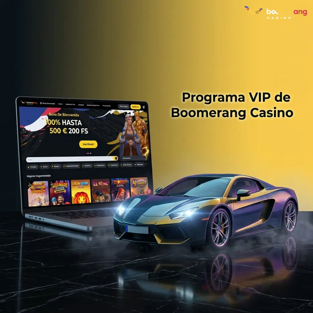 Programa VIP de Boomerang Casino con niveles de fidelización, bonos exclusivos y gestores de cuenta personalizados