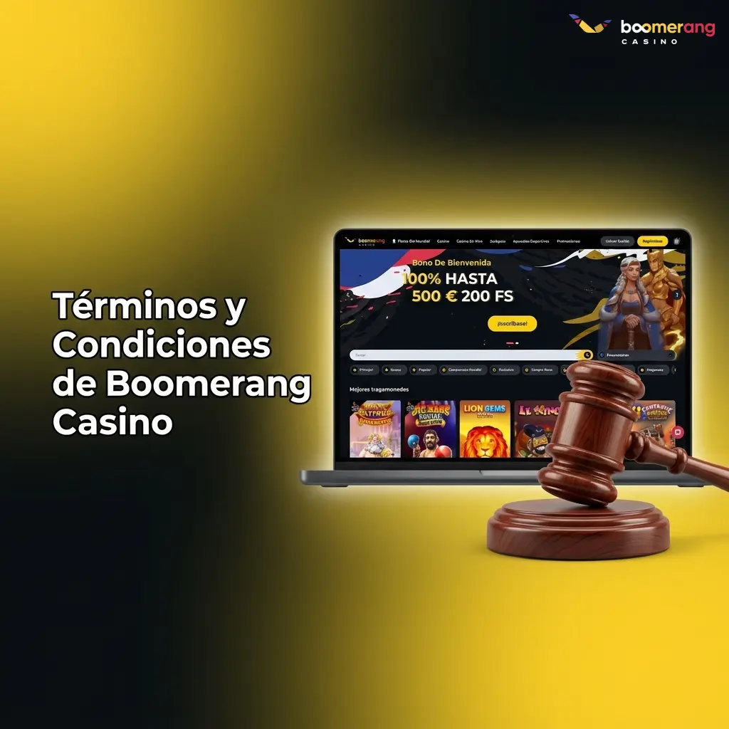 Términos y condiciones de Boomerang Casino: reglas de registro, bonos y retiros para usuarios en España